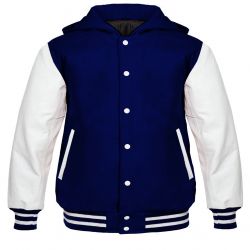 Varsity Hoody Navy blue/white